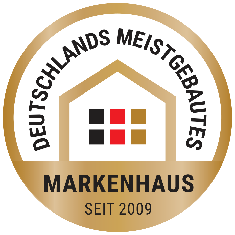 Siegel: Deutschlands meistgebautes Markenhaus seit 2009 · Town & Country Haus
